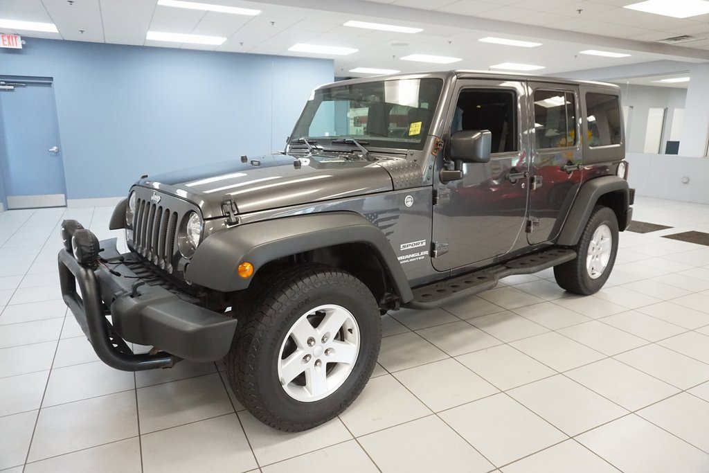 Used 2017 Jeep Wrangler Unlimited Sport S with VIN 1C4BJWDG0HL591148 for sale in Strongsville, OH