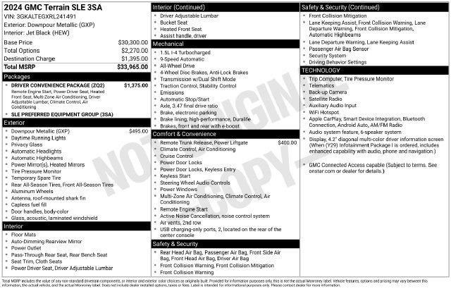 Used 2024 GMC Terrain SLE SUV