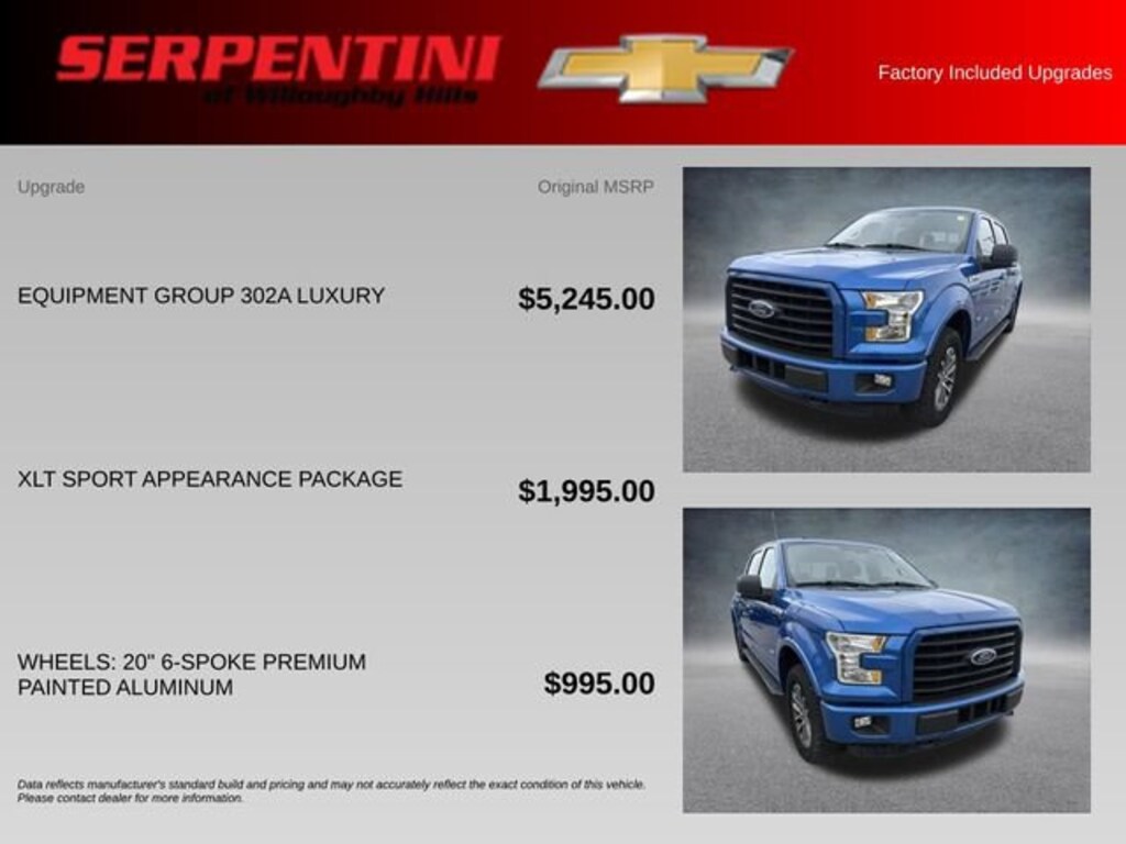 Used 2016 Ford F-150 XLT Truck SuperCrew Cab