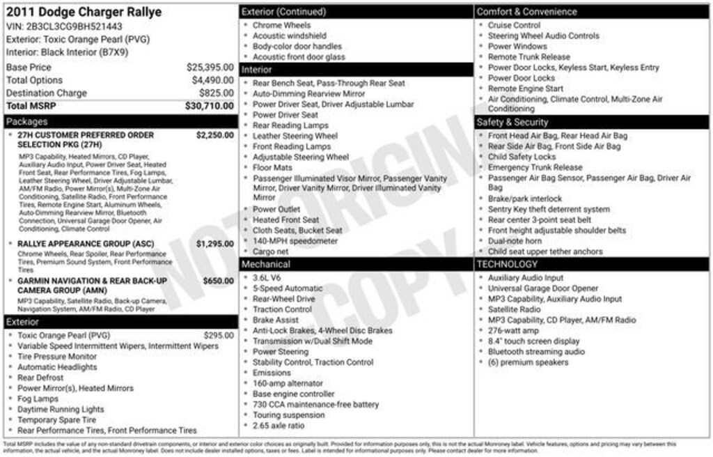 Used 2011 Dodge Charger Rallye Sedan