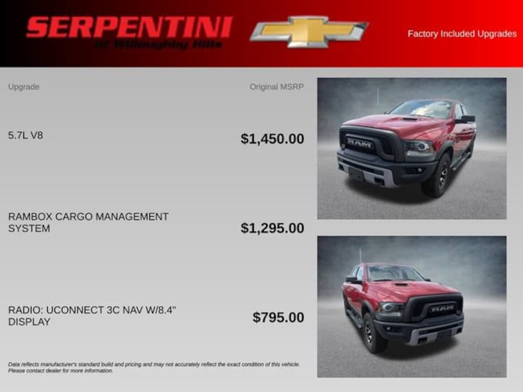 Used 2017 Ram 1500 Rebel Truck Crew Cab