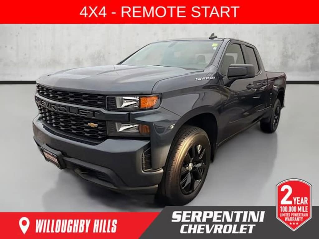 Certified 2021 Chevrolet Silverado 1500 Custom Truck Double Cab