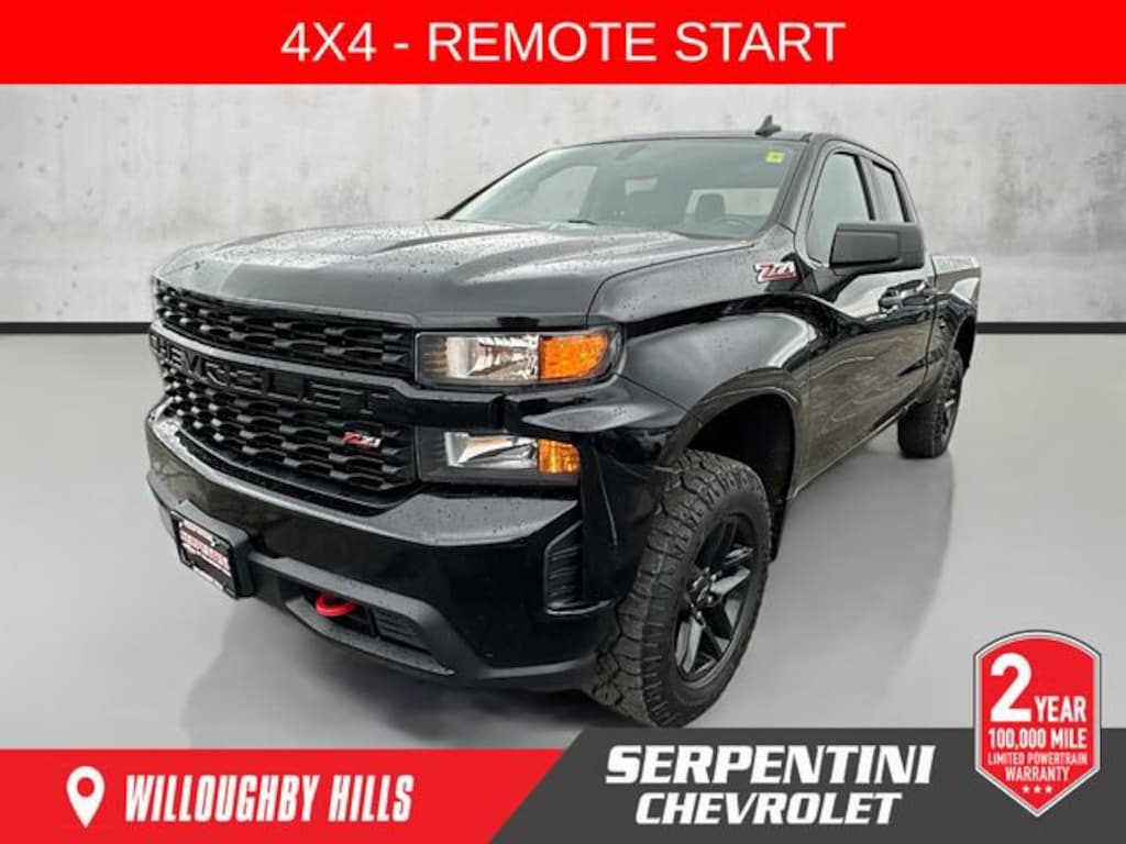 Used 2019 Chevrolet Silverado 1500 Custom Trail Boss Truck Double Cab