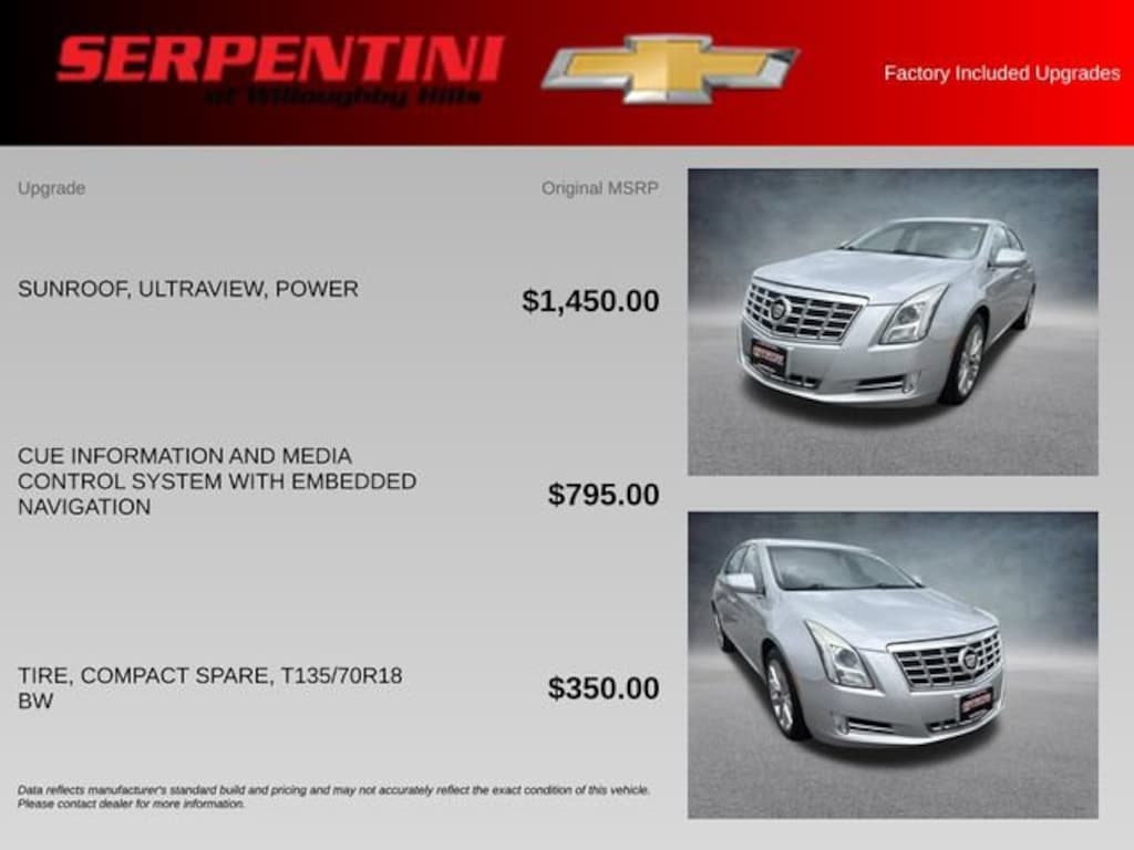 Used 2013 CADILLAC XTS Luxury Sedan