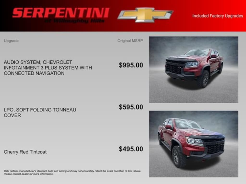 Used 2021 Chevrolet Colorado 4WD ZR2 Truck Crew Cab