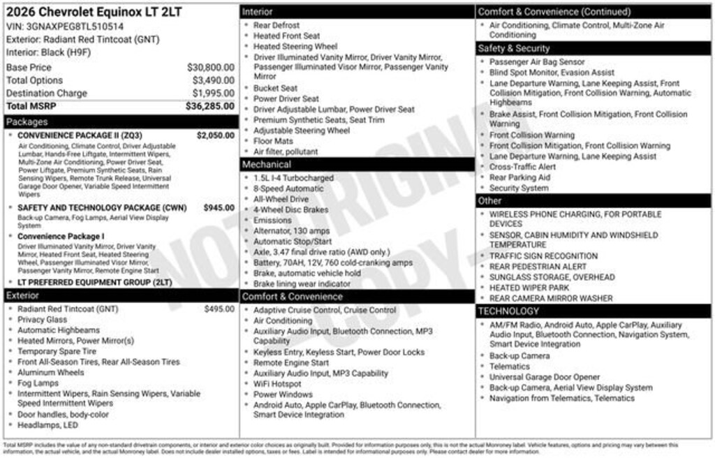 New 2026 Chevrolet Equinox LT SUV