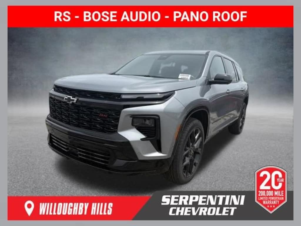 New 2026 Chevrolet Traverse RS SUV