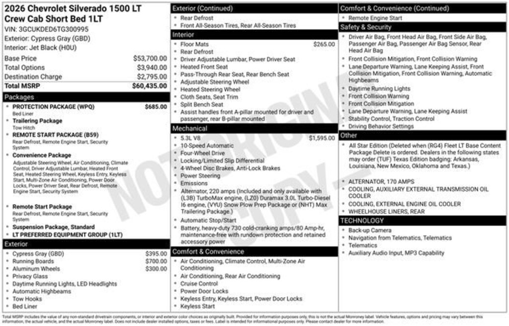 New 2026 Chevrolet Silverado 1500 LT Truck