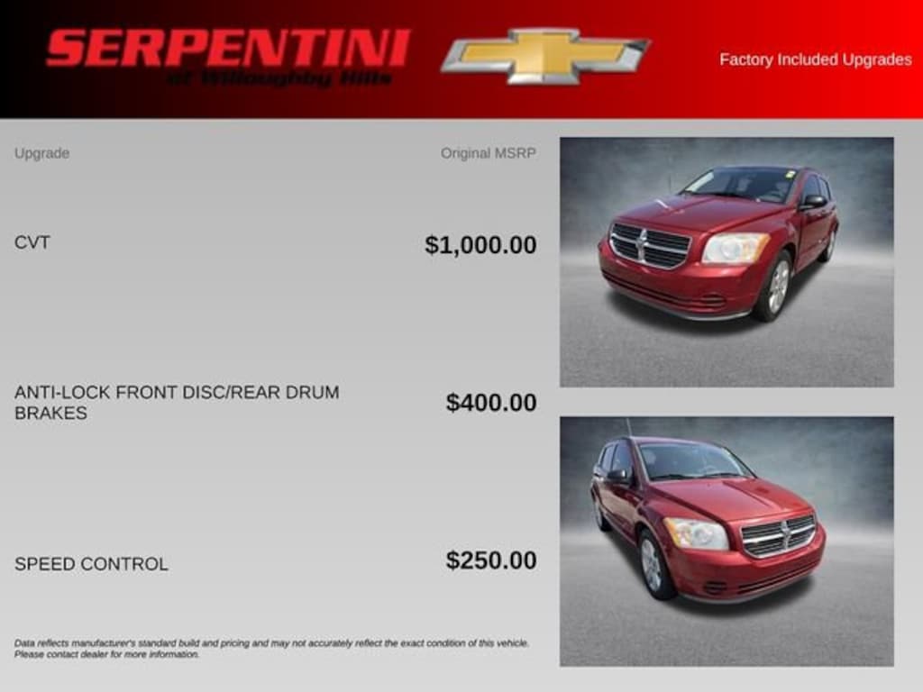 Used 2007 Dodge Caliber SXT Hatchback