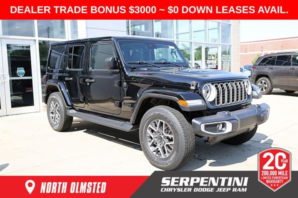New 2025 Jeep Wrangler 4-DOOR SAHARA Sport Utility