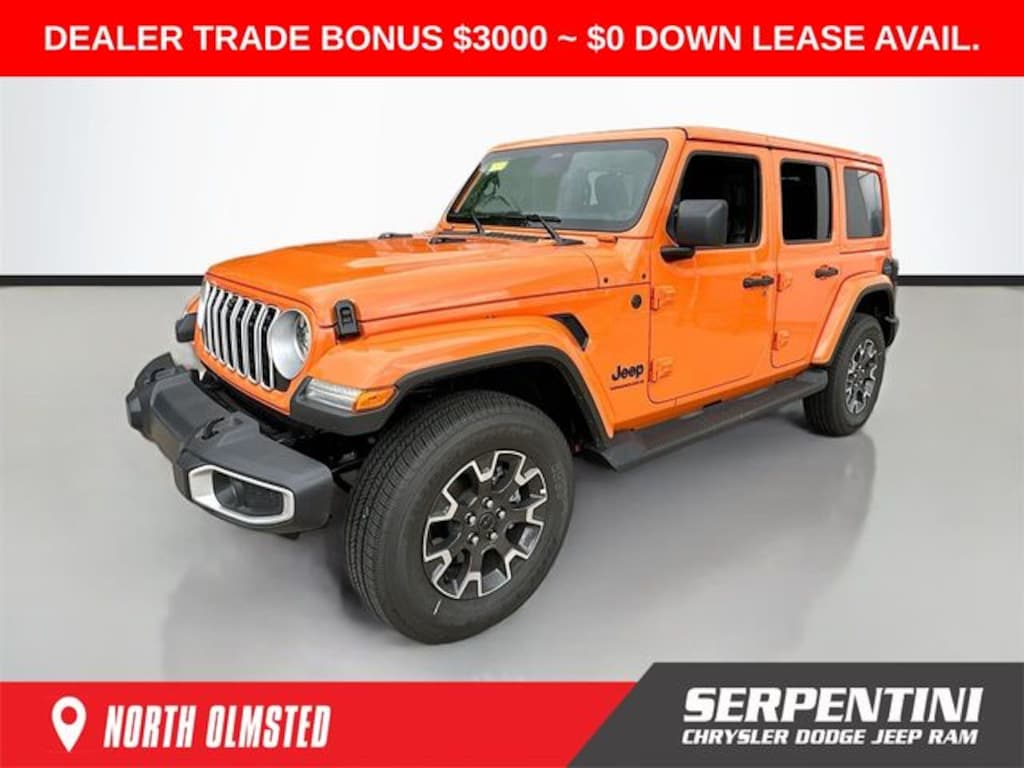 New 2025 Jeep Wrangler 4-DOOR SAHARA Sport Utility