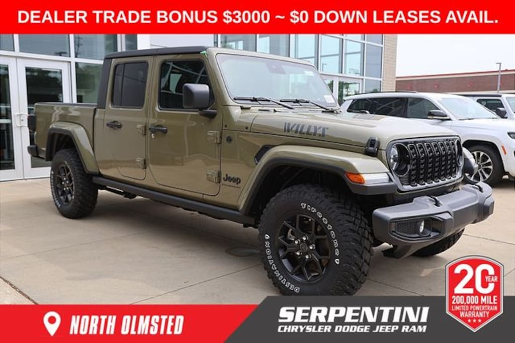 New 2025 Jeep Gladiator WILLYS 4X4 Pickup