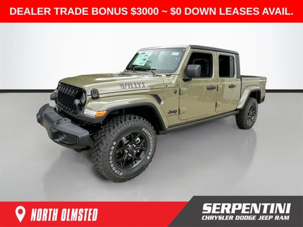 New 2025 Jeep Gladiator WILLYS 4X4 Pickup
