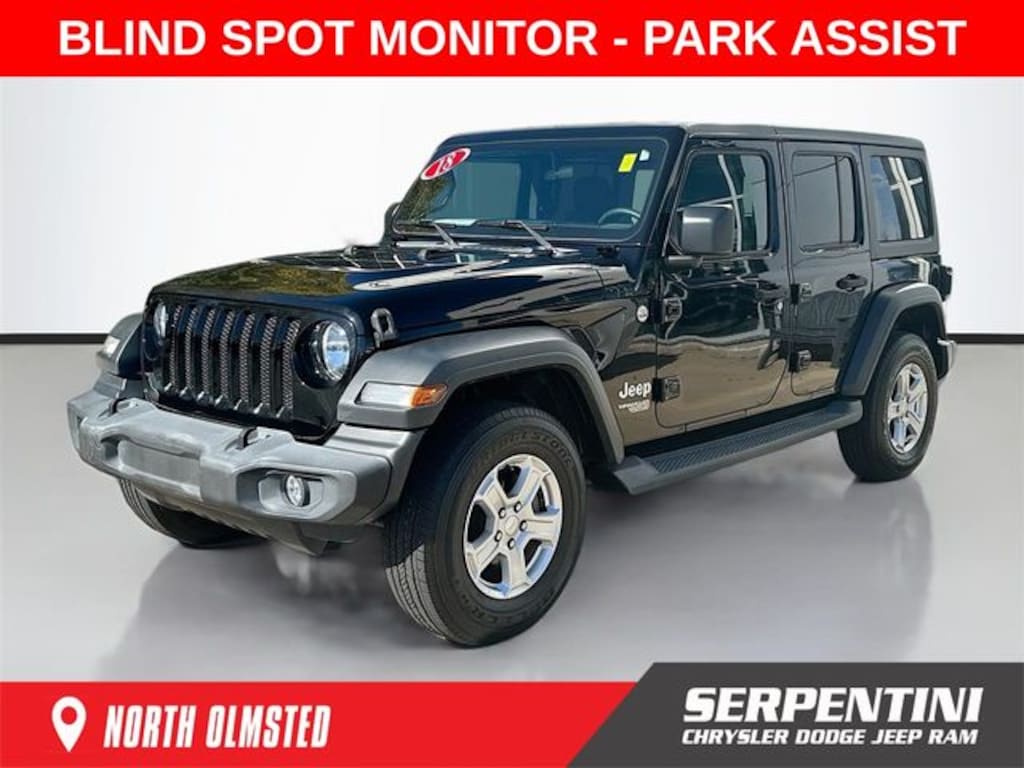 Used 2018 Jeep Wrangler Unlimited Sport 4x4 SUV