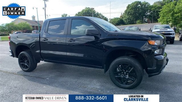 Used 2021 Chevrolet Silverado 1500 Custom with VIN 1GCPYCEL6MZ289348 for sale in Clarksville, TN