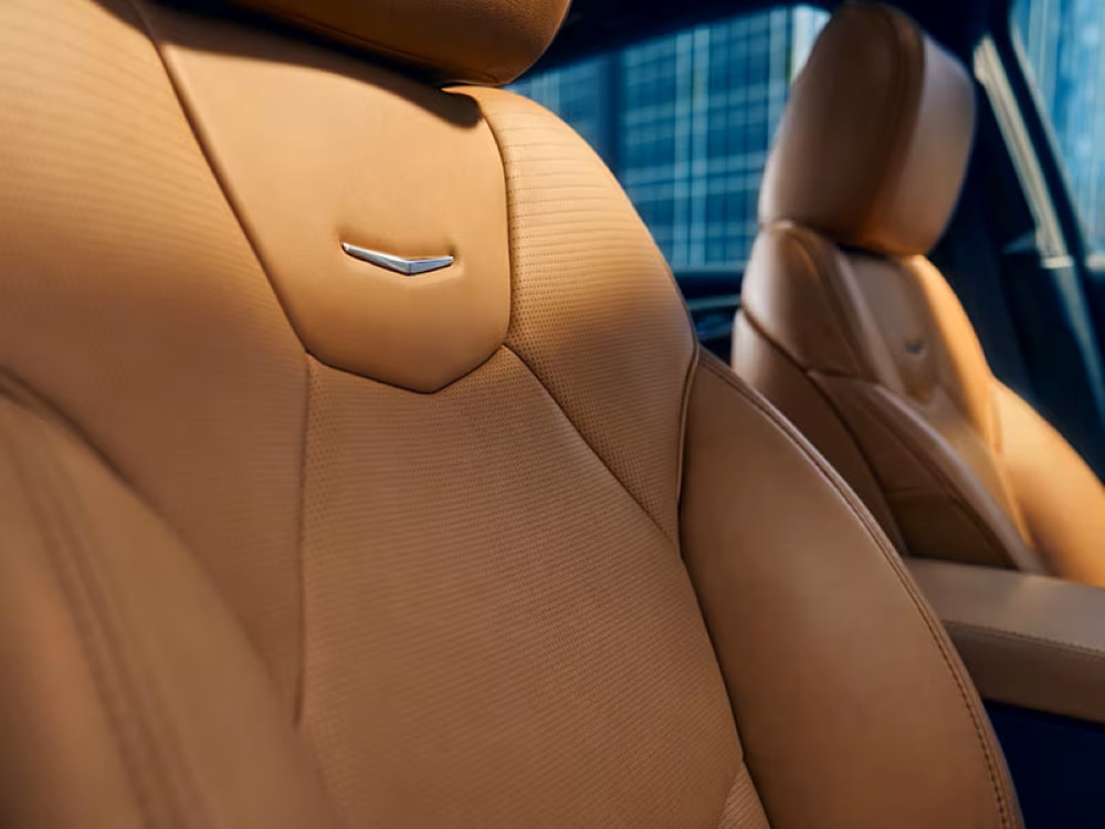 Luxury camel interior of the 2025 Cadillac CT5