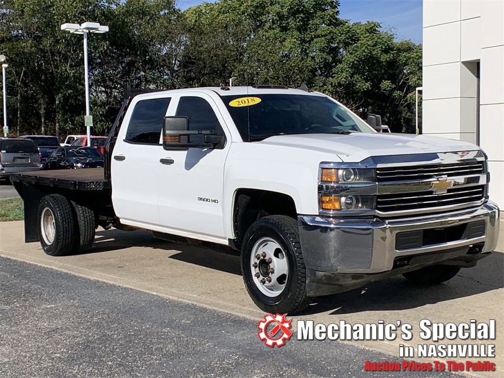 Used 2018 Chevrolet Silverado 3500 HD Chassis Cab Work Truck Truck Crew Cab