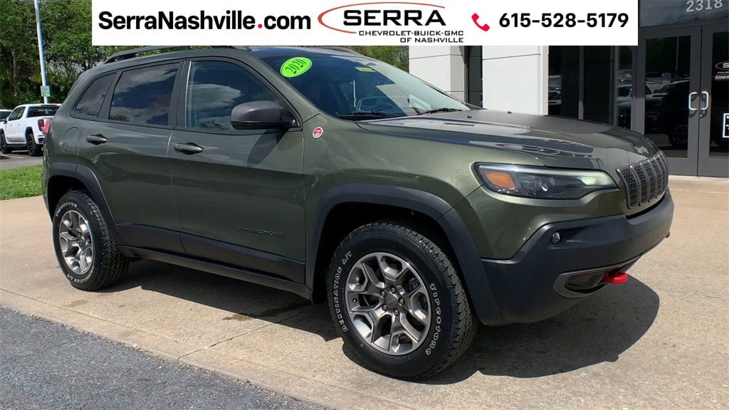 Used 2020 Jeep Cherokee Trailhawk with VIN 1C4PJMBXXLD649489 for sale in Madison, TN