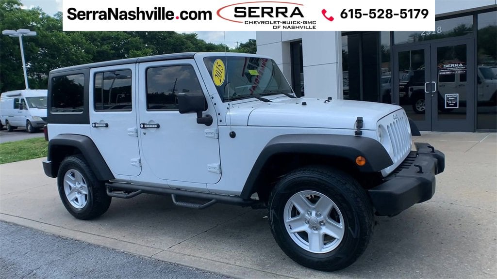 Used 2015 Jeep Wrangler Unlimited Sport with VIN 1C4BJWDG3FL735482 for sale in Madison, TN