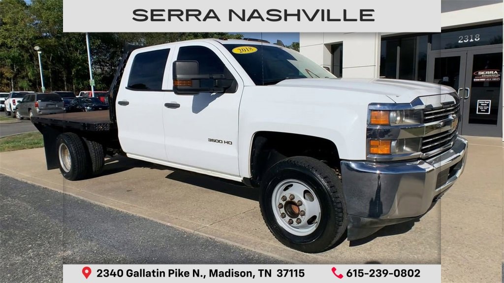 Used 2018 Chevrolet Silverado 3500 HD Chassis Cab Work Truck Truck Crew Cab