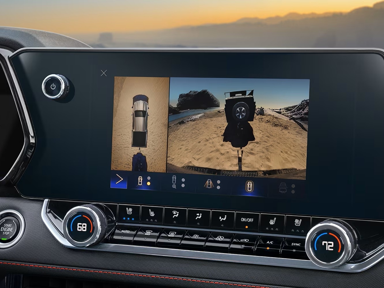 HD Rear Vision Camera and customizable drive modes in the Chevy Colorado