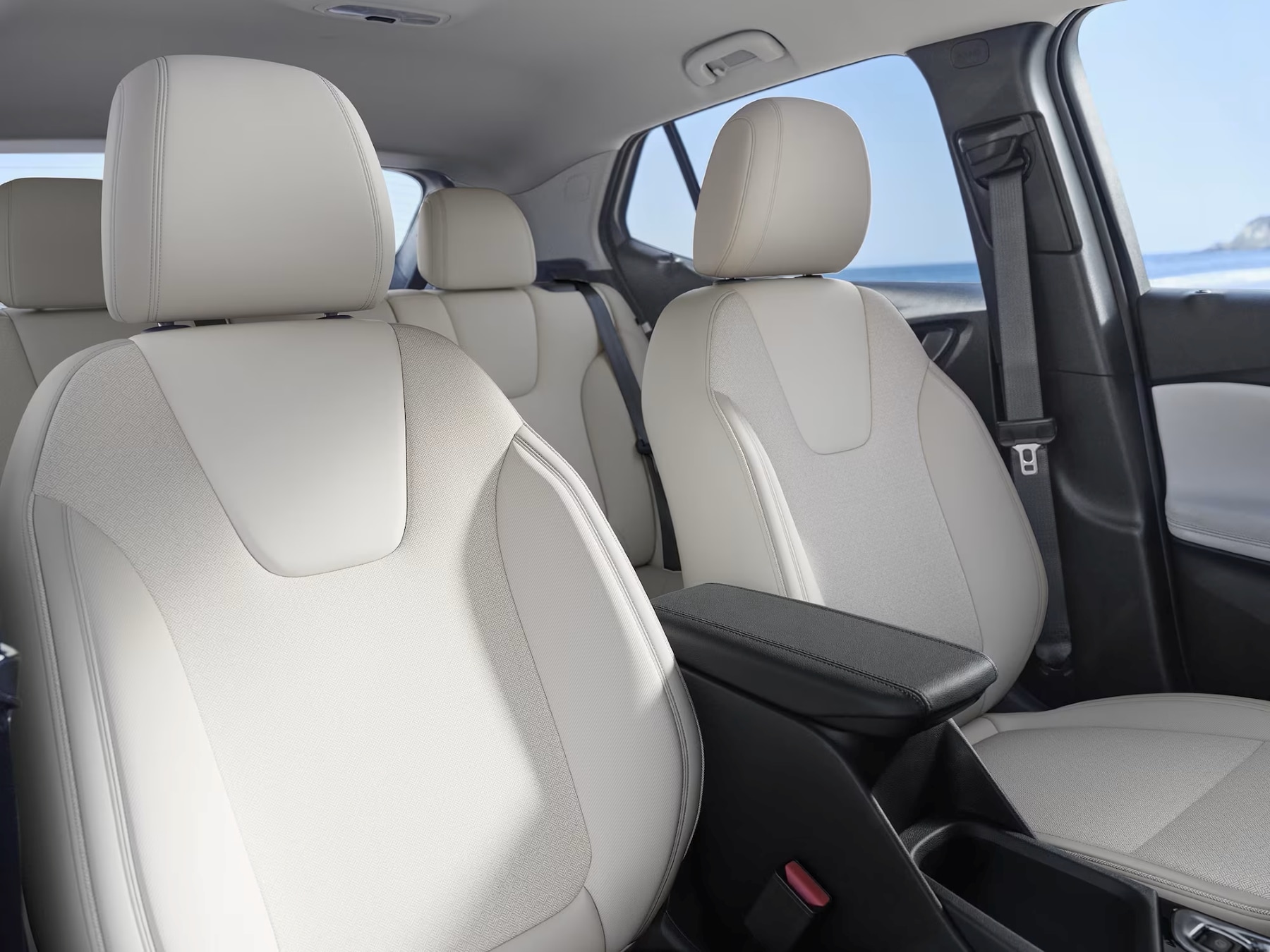 Interior View of the Light Perforated Leather-appointed Seats in the 2026 Buick Encore GX Small SUV
