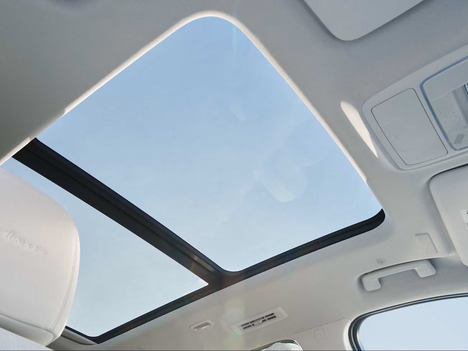 Front Passenger View of the Panoramic view from inside of a 2026 Buick Enclave