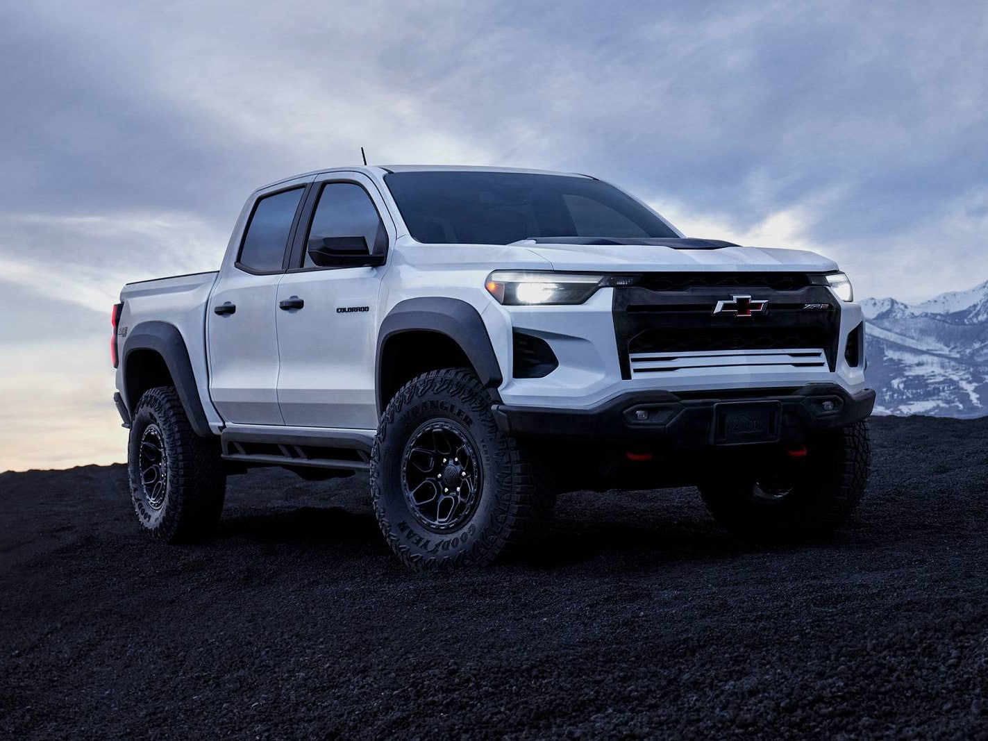 2026 Chevy Colorado ZR2 at dusk