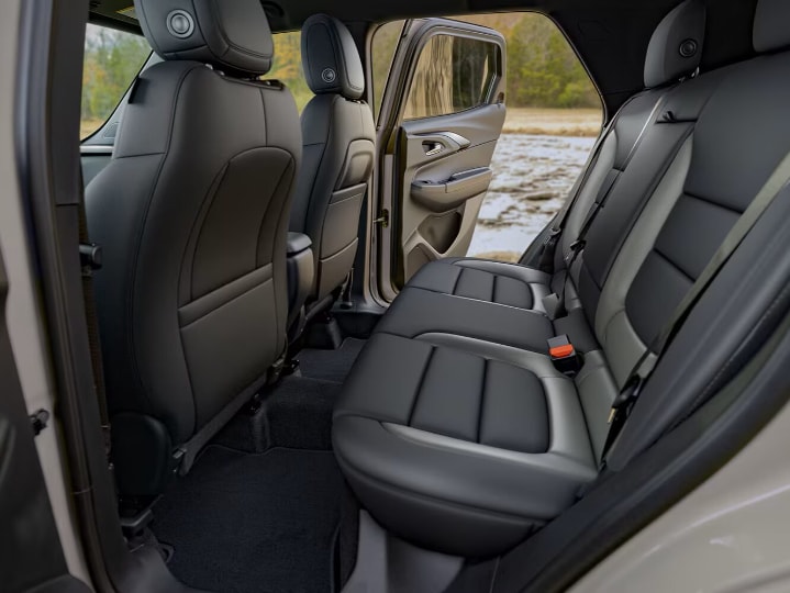  2026 Chevy Trailblazer Interior Backseat with Both Doors Open