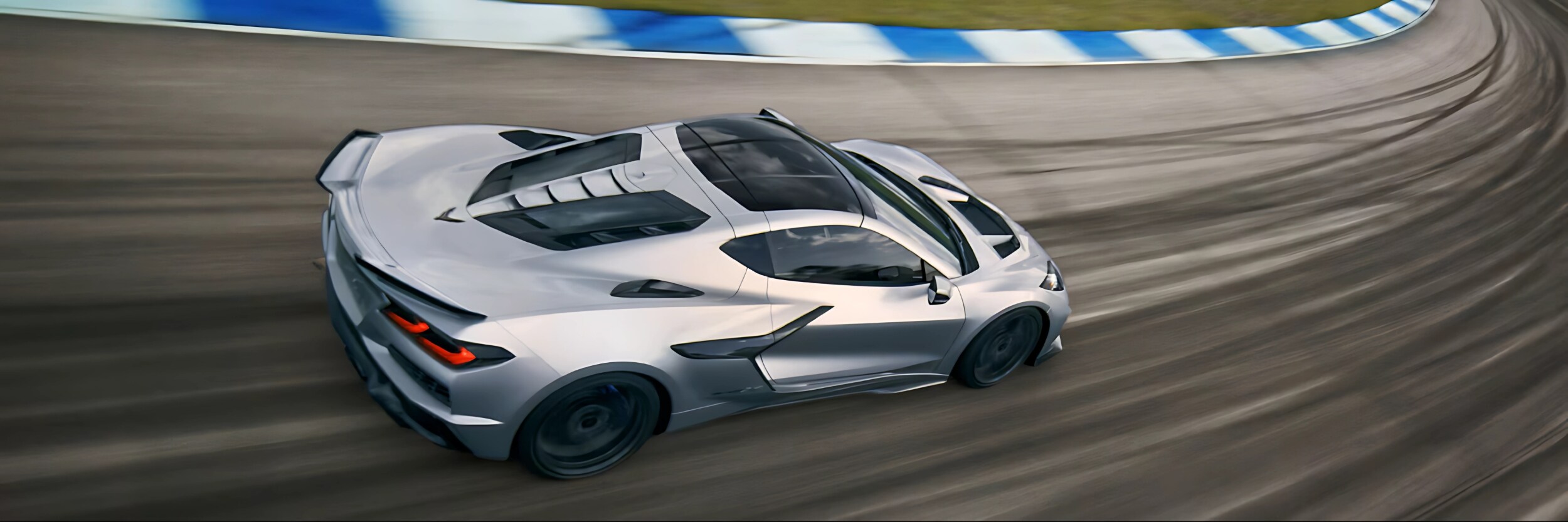 2026 Corvette ZR1X in Blade Silver Metallic with ZTK Performance Package and rear wing
