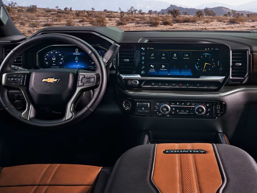  Interior Dashboard of the 2026 Chevy Silverado HD High Country