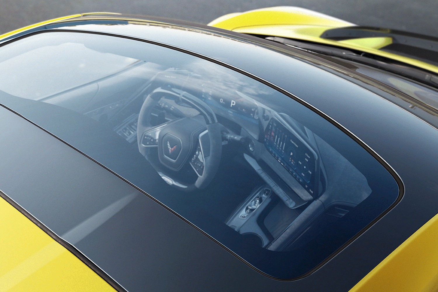 2026 Chevrolet Corvette ZR1 in Nashville electrochomic roof panel transitioning from clear to tinted