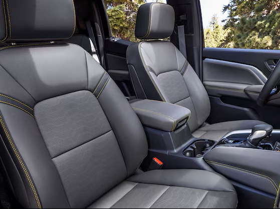 Available leather-appointed seating with heated front seats