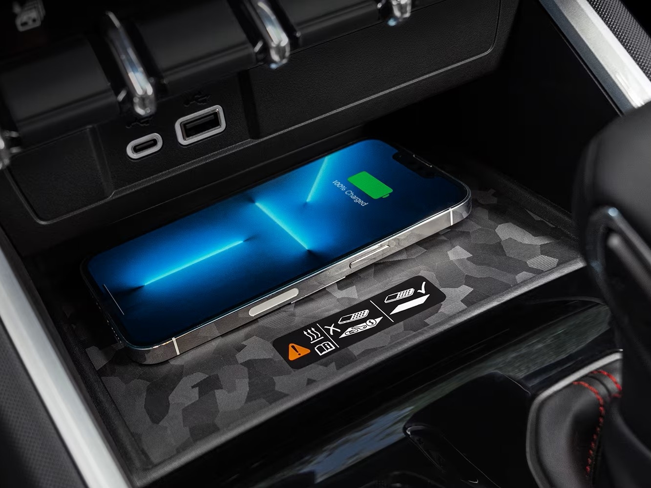 Wireless charging makes staying connected easy.