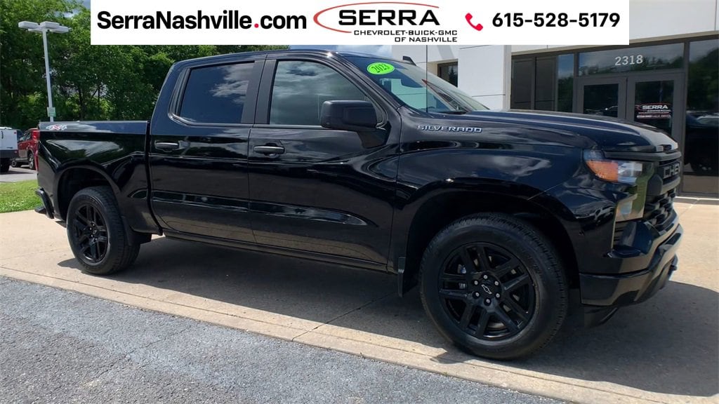 Certified 2023 Chevrolet Silverado 1500 Custom with VIN 1GCPDBEK7PZ280286 for sale in Madison, TN