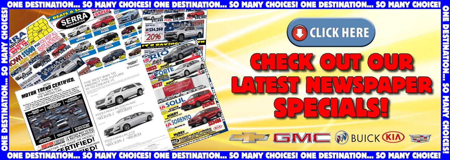 New Specials Serra Chevrolet Cadillac Buick GMC Kia in Jackson