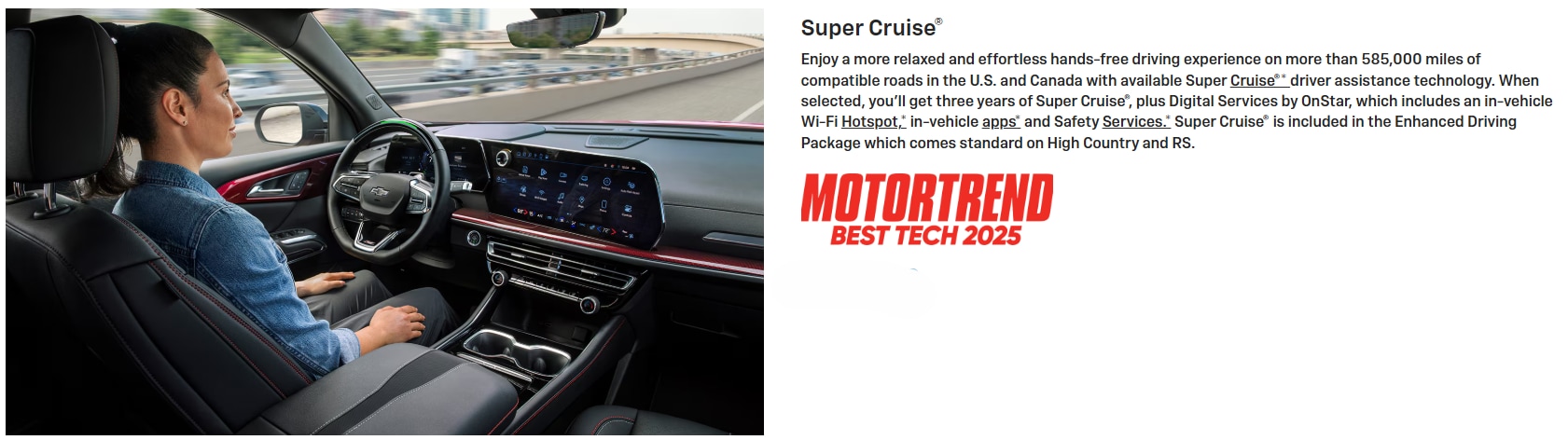 Super Cruise - MotorTrend Best Tech 2025