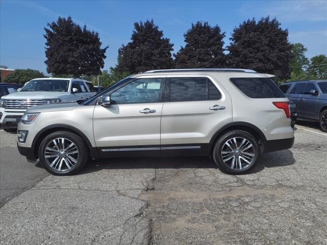 Used 2017 Ford Explorer Platinum with VIN 1FM5K8HT0HGA57813 for sale in Farmington, MI