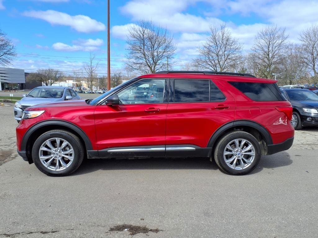 Used 2023 Ford Explorer XLT with VIN 1FMSK8DHXPGB83387 for sale in Farmington, MI