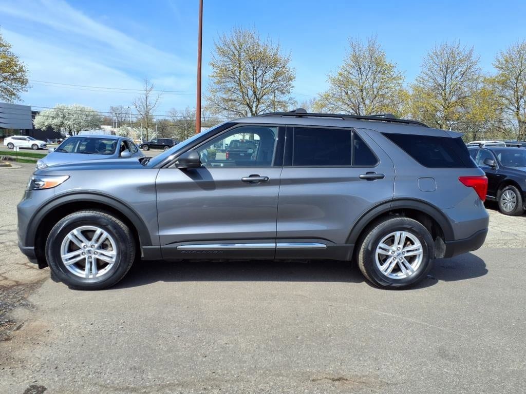 Used 2022 Ford Explorer XLT with VIN 1FMSK8DH0NGB52856 for sale in Farmington, MI
