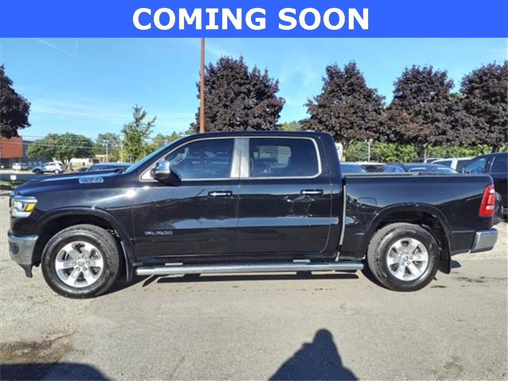 Used 2021 RAM Ram 1500 Pickup Laramie with VIN 1C6SRFJT6MN640224 for sale in Farmington, MI