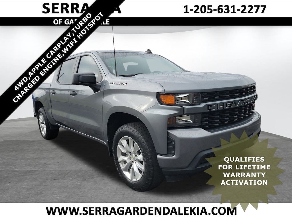 Used 2021 Chevrolet Silverado 1500 Custom Truck Crew Cab