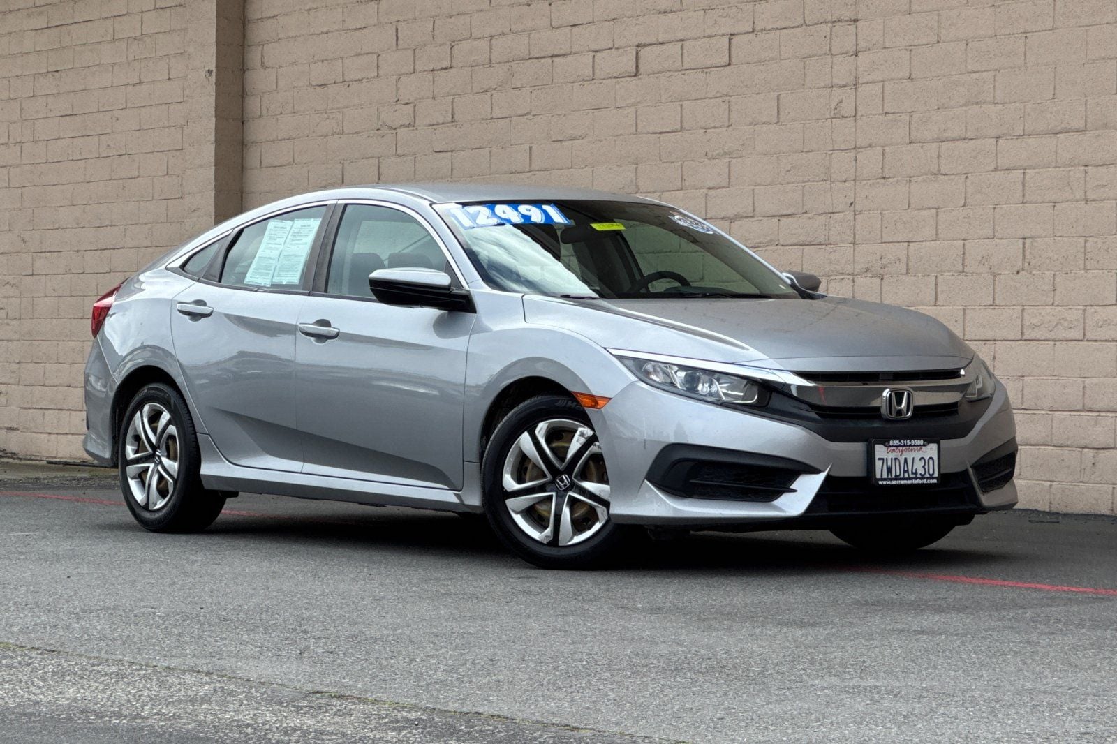 Used 2017 Honda Civic LX with VIN 2HGFC2F56HH500365 for sale in Colma, CA