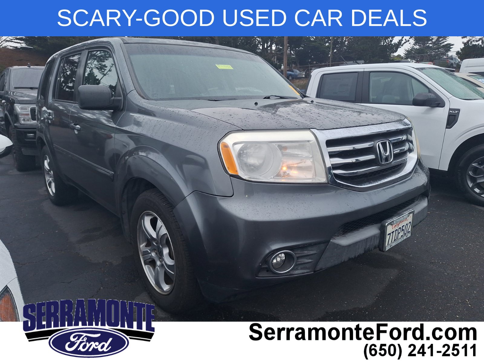 Used 2012 Honda Pilot EX-L with VIN 5FNYF4H5XCB076789 for sale in Colma, CA