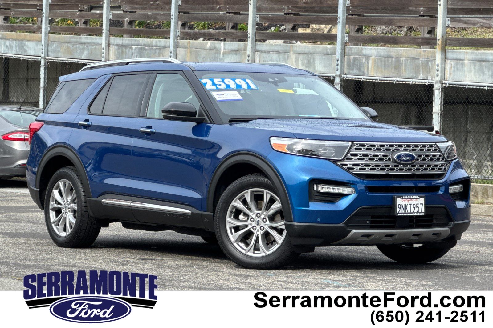 Atlas Blue Metallic 2021 Ford Explorer Limited AWD SUV / Crossover All-Wheel Drive Automatic