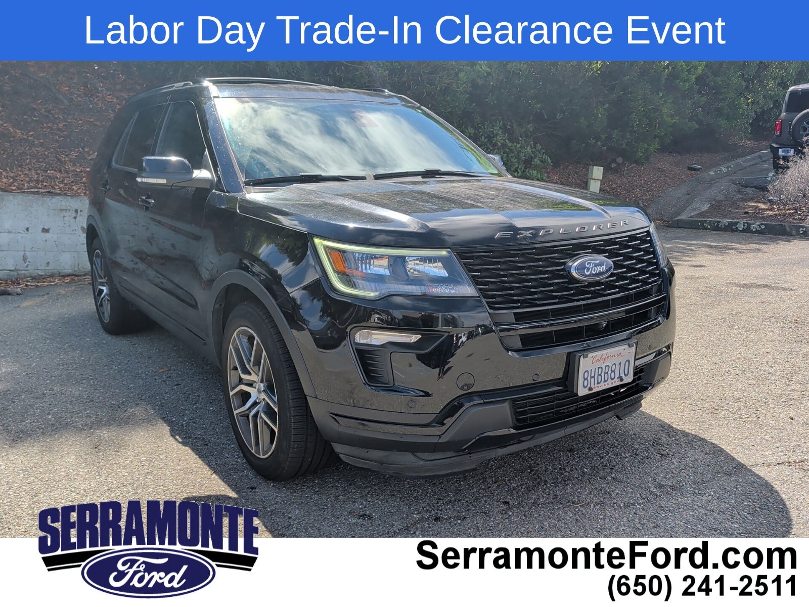 Shadow Black 2018 Ford Explorer SUV / Crossover All-Wheel Drive 6-Speed Automatic