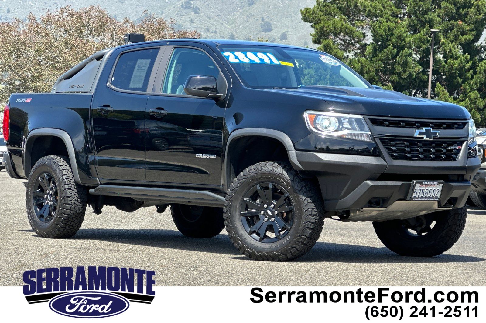 Black 2019 Chevrolet Colorado ZR2 Crew Cab 4WD Pickup Truck Four-Wheel Drive 8-Speed Automatic