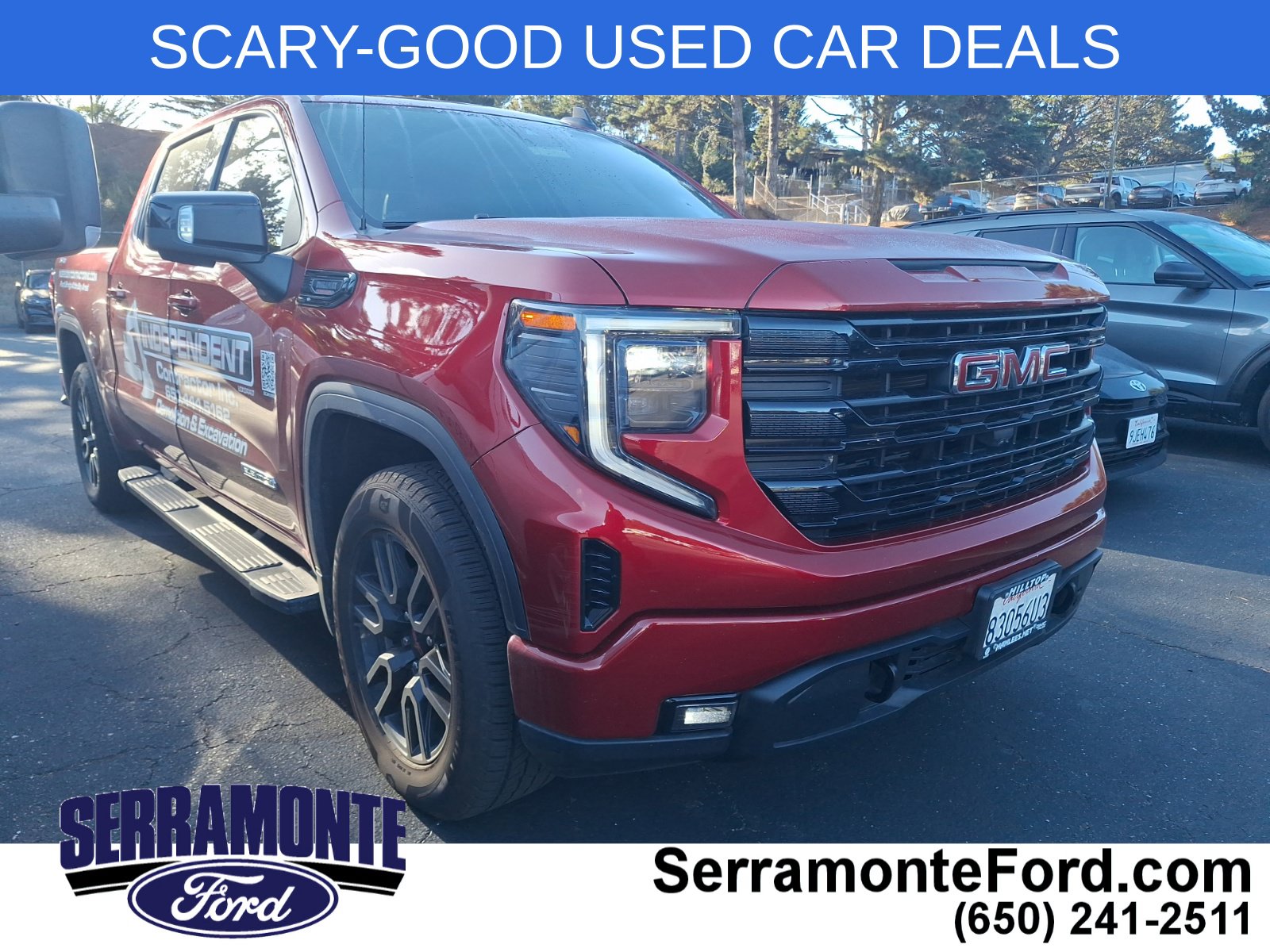Volcanic Red Tintcoat 2023 GMC Sierra 1500 Pickup Truck Four-Wheel Drive Automatic