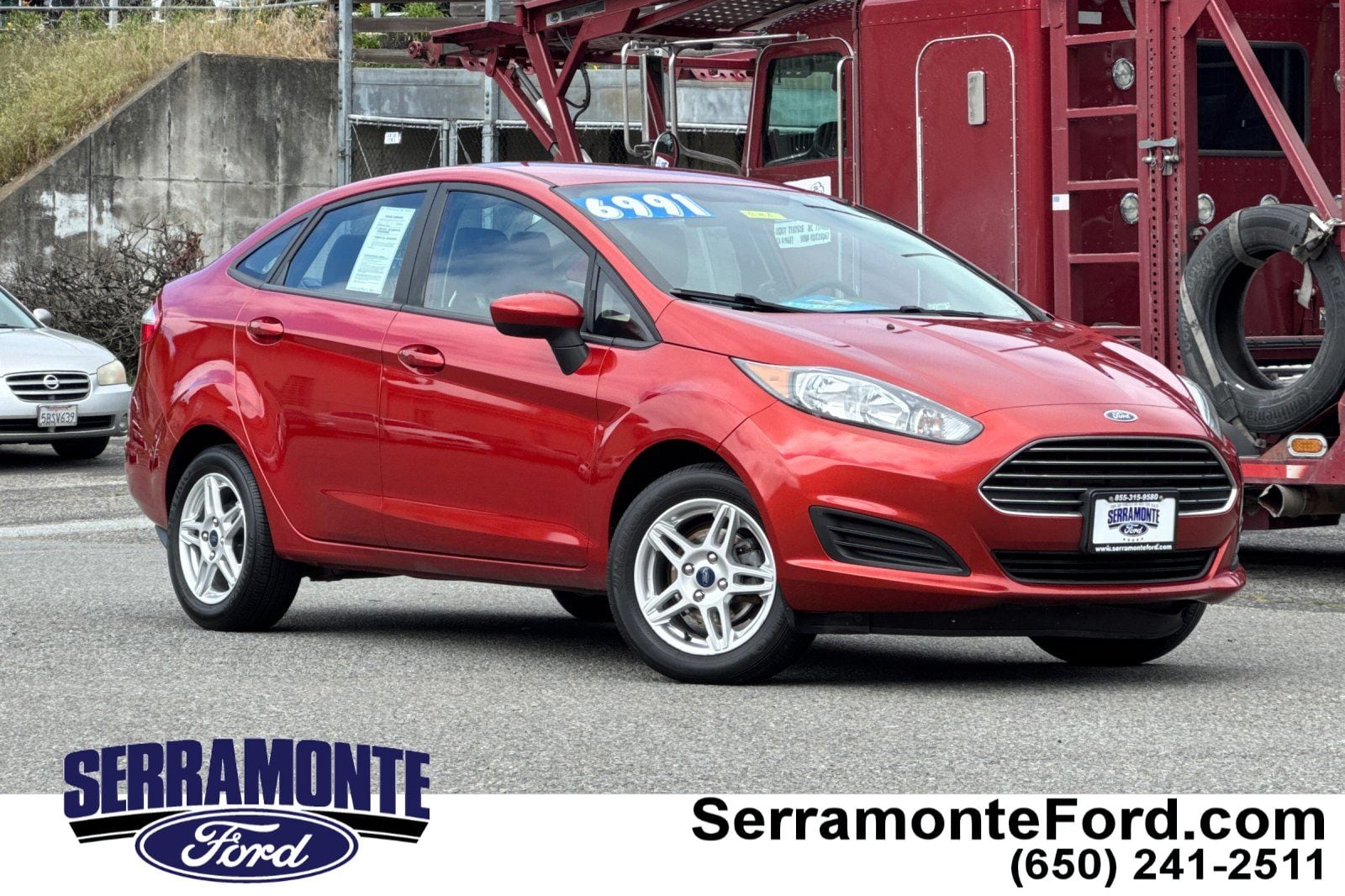 Hot Pepper Red Tinted 2019 Ford Fiesta SE FWD Sedan Front-Wheel Drive 6-Speed Automatic