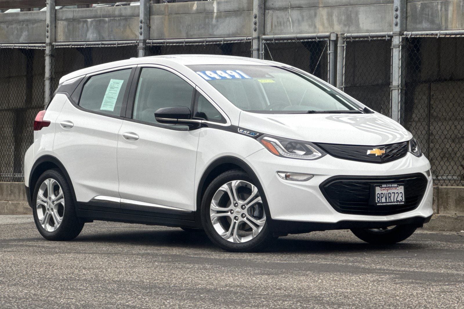 Used 2020 Chevrolet Bolt EV LT with VIN 1G1FY6S06L4118725 for sale in Colma, CA